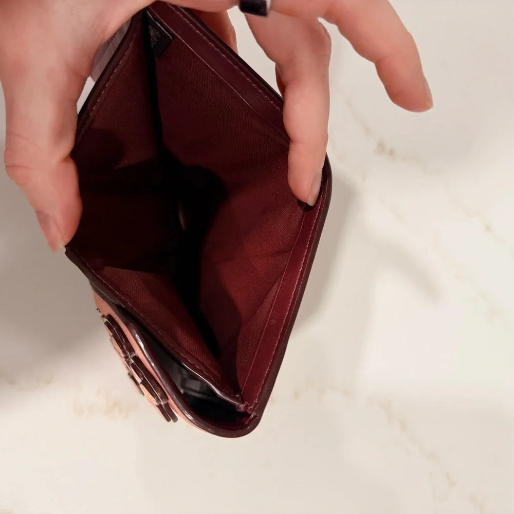 Coach Trifold Wallet with Butterfly Details - Picture 3 of 5